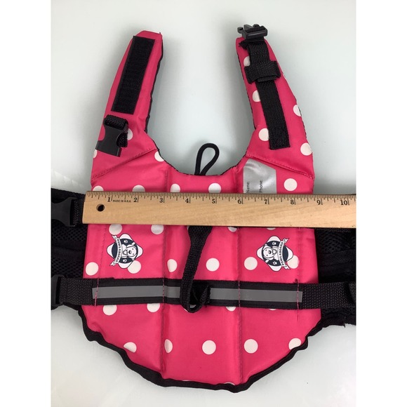 Paws Aboard Polka dots Life Jacket for Dog pink SZ XS NWOT - Picture 11 of 12